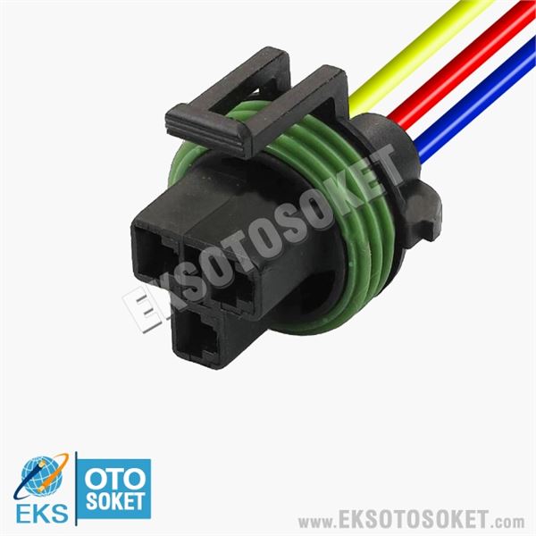 3 PİN OTO ELEKTRİK TESİSAT SOKETİ