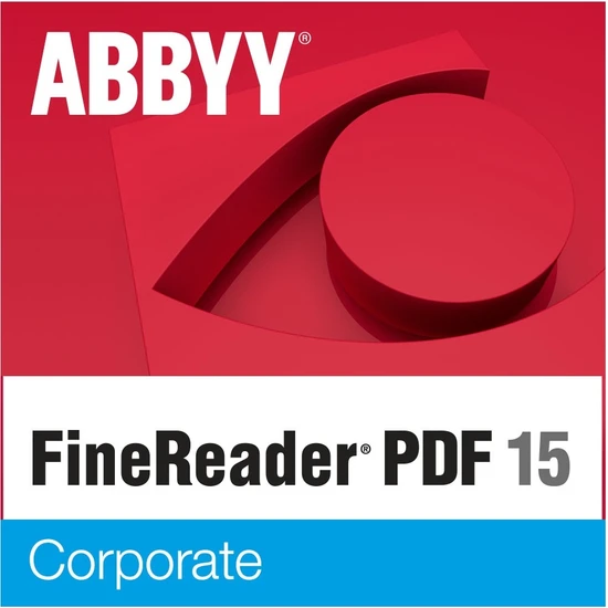 Abbyy Finereader 15 Corporate Edition Süresiz Lisans