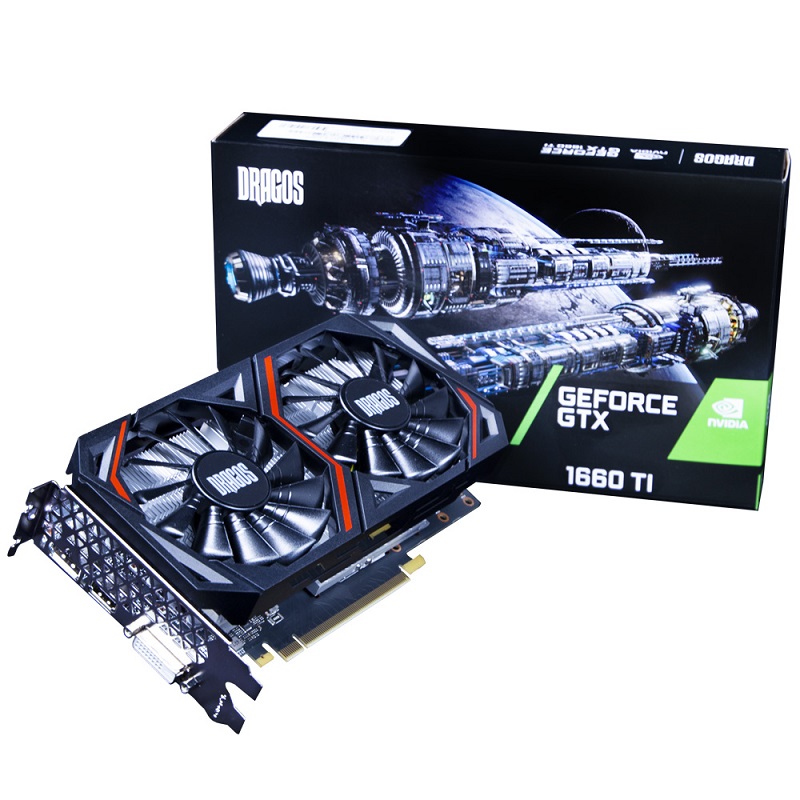 DRAGOS CUDA GTX1660TI 6GD6 NVIDIA GDDR6 192BİT HDMI.DVI.DP ÇIFT FAN 6GB EKRAN KARTI