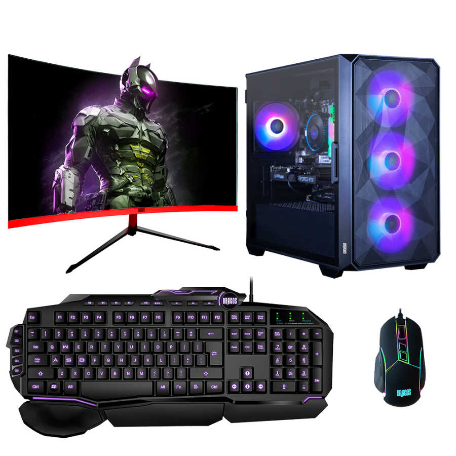 Dragos Ryzen 5 3600 16GB Ram 512 NVMe 4GB GTX1050Ti 23.6 Curved