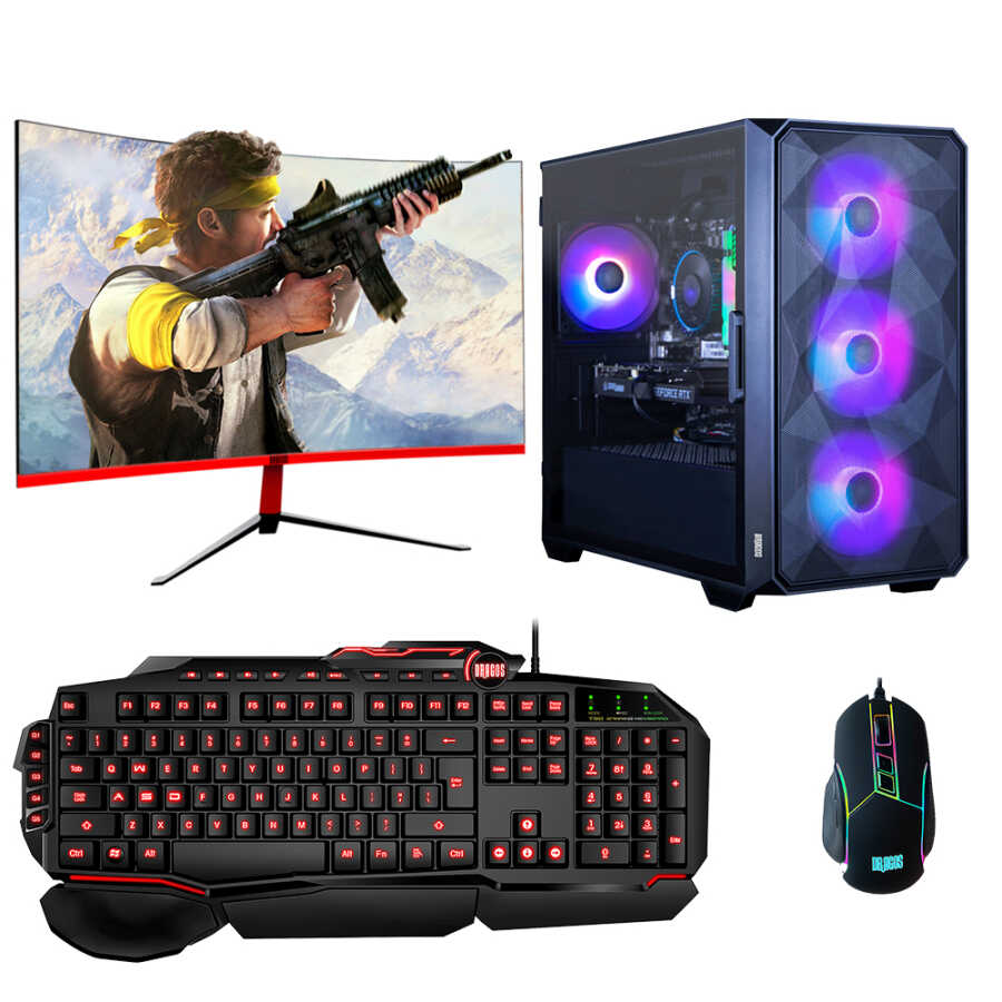 Dragos Ryzen 5 3600 16GB Ram 512GB NVMe 4GB GTX1650 27 Curved