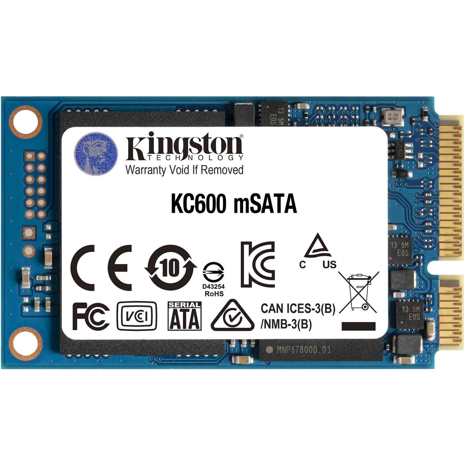KINGSTON 512GB KC600 SKC600MS/512G MSATA SSD