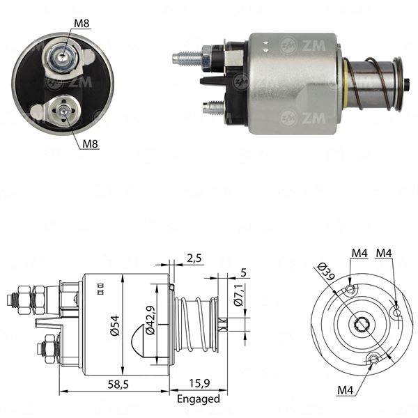 MARŞ OTOMATİĞİ 12V ALBEA DOBLO 1.3 MULTI JET CORSA SNLS 598 594646