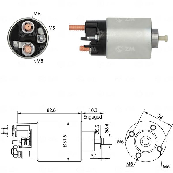 MARŞ OTOMATİĞİ 12V LOGAN ALMERA 1.5 CLIO KANGOO 1.5 SNLS 6109