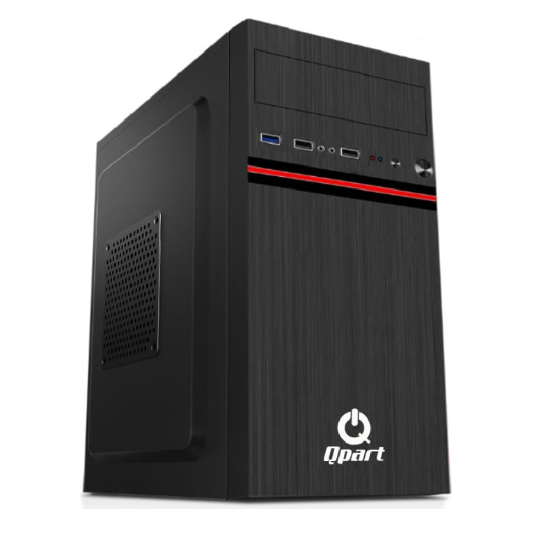 QPART J-1703 300W MICRO-ATX OFİS KASASI SİYAH J-1703PSU300