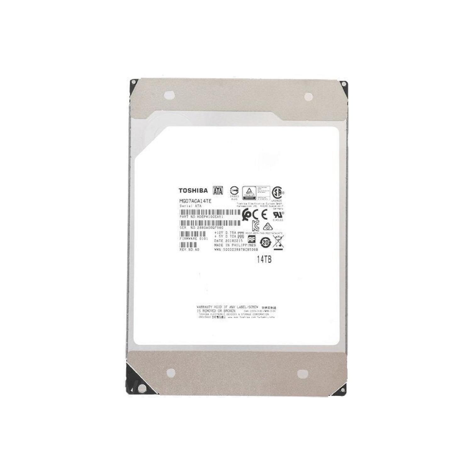 TOSHIBA 3.5" 16TB MG08ACA16TE SATA 3.0 7200RPM HARDDİSK