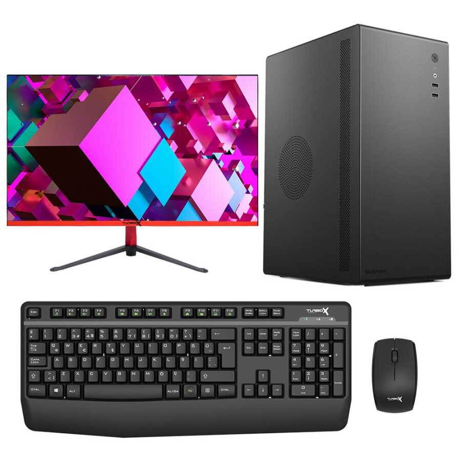 Turbox i7 10700F 16GB Ram 512GB M2 SSD 2GB R5 230 27" Ofis Pc