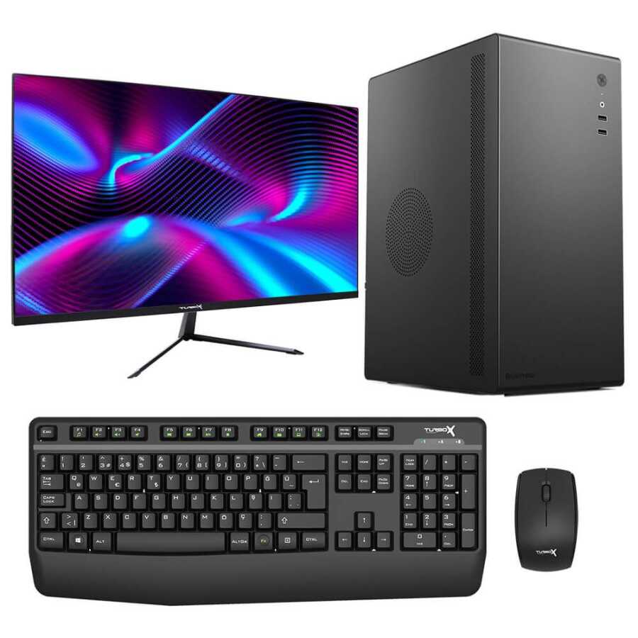 Turbox i7 10700F 8GB Ram 256GB M.2 SSD 2GB R5 230 23.6" OFİS PC
