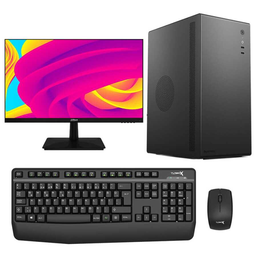 Turbox i7 10700F 8GB Ram 512GB M2 SSD 2GB R5 230 23.8" OFİS SET